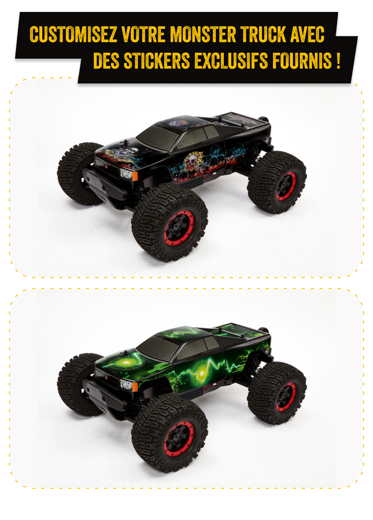Customisez votre Monster Truck avec des stickers exclusifs